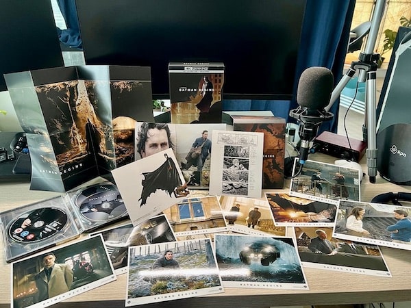 Batman Begins blu-ray discs, and many print collectibles - [Header image for the post: I'm starting a film discs collection - Stopped subscriptions to some streaming services and will buy discs of films I really like :)]
